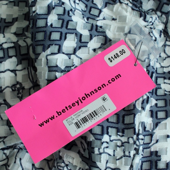 NWT Betsy Johnson Mini Dropwaist Shirt Dress Size US 8 - Picture 10 of 12